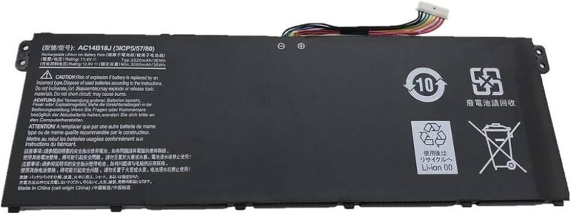 Batterie Acer Aspire - AC14B18J - 11,55 V 3100 mAh 2 Batterie Acer Aspire - AC14B18J - 11,55 V 3100 mAh