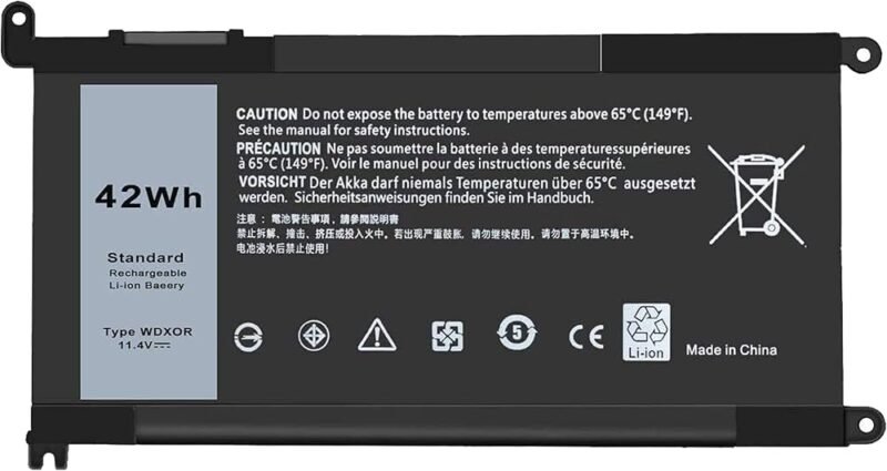Batterie Dell - WDXOR - 11,4 V 3 600 mAh
