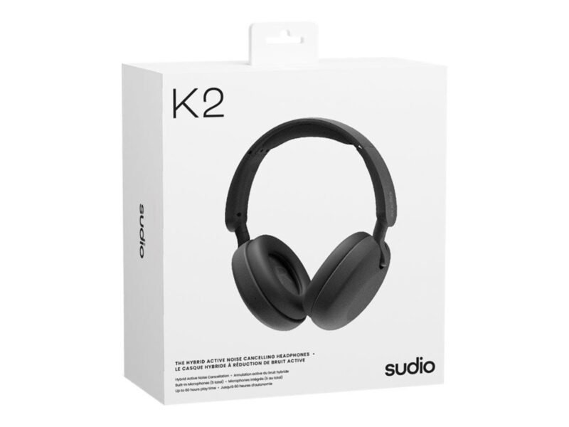 Sudio Wireless K2 ANC Headphones - 7350071387641 - Black 2 Sudio Wireless K2 ANC Headphones - 7350071387641 - Black