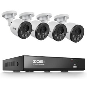 ZOSI 4K 8CH Kit Vidéo Surveillance PoE pour Extérieure