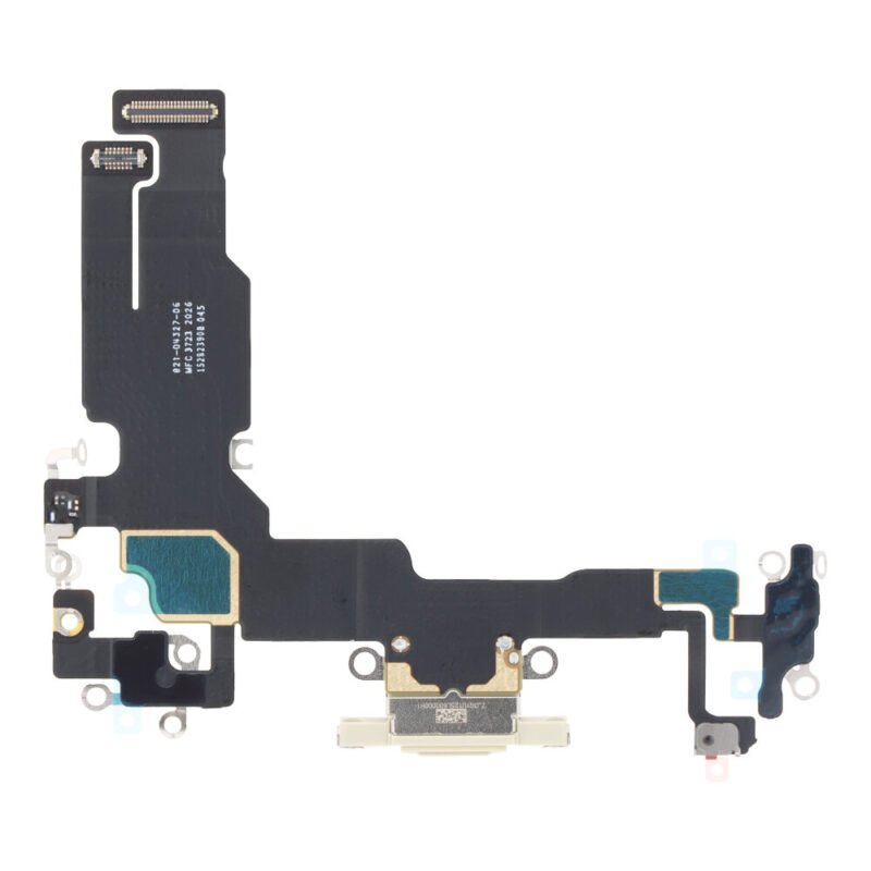 Apple iPhone 15 Charge Connector Flex Cable - Yellow 2 Apple iPhone 15 Charge Connector Flex Cable - Yellow