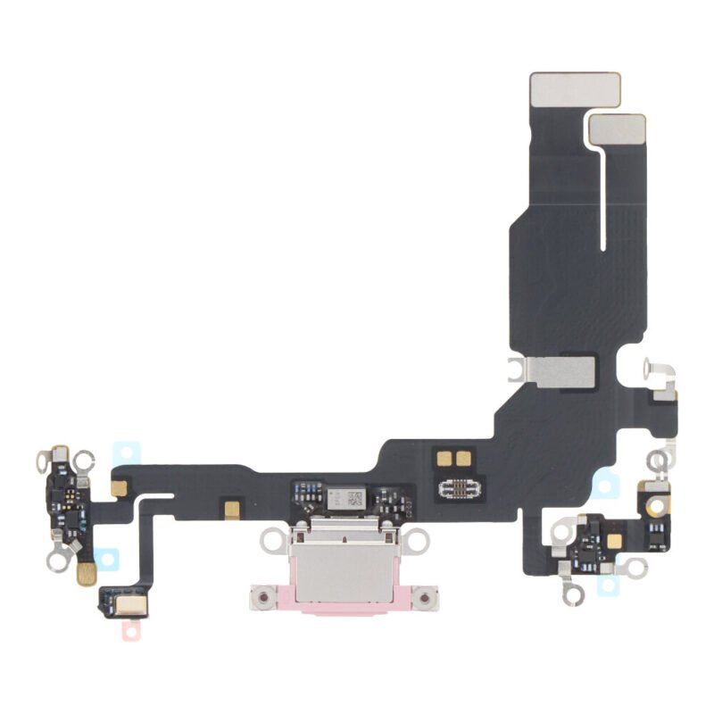 Apple iPhone 15 Charge Connector Flex Cable - Pink 2 Apple iPhone 15 Charge Connector Flex Cable - Pink