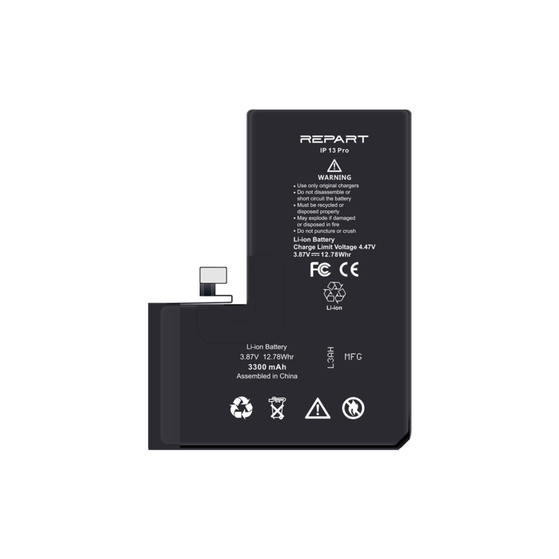 Batterie iPhone 13 Pro - REPART PRIME - Haute capacité - 3300 mAh 2 Batterie iPhone 13 Pro - REPART PRIME - Haute capacité - 3300 mAh