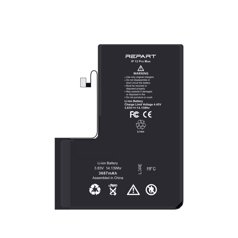 Batterie iPhone 12 Pro Max - REPART PRIME - Haute capacité - 4350 mAh 2 Batterie iPhone 12 Pro Max - REPART PRIME - Haute capacité - 4350 mAh